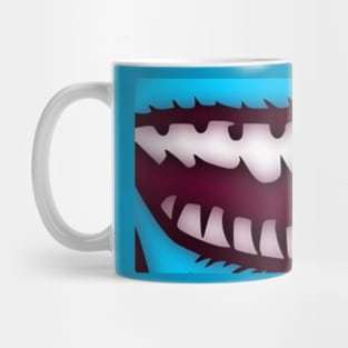 Blue Monster Mouth Mug